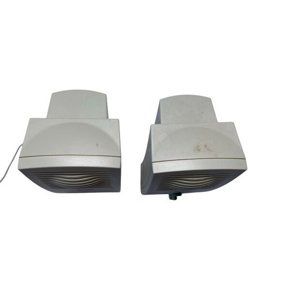 Labtec LCS-1015 Stereo PC Speakers Volume Treble Controls Gray Audio Accessories - Picture 8 of 11